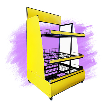 Rack de alimentos amarillo | DIEMSA MR